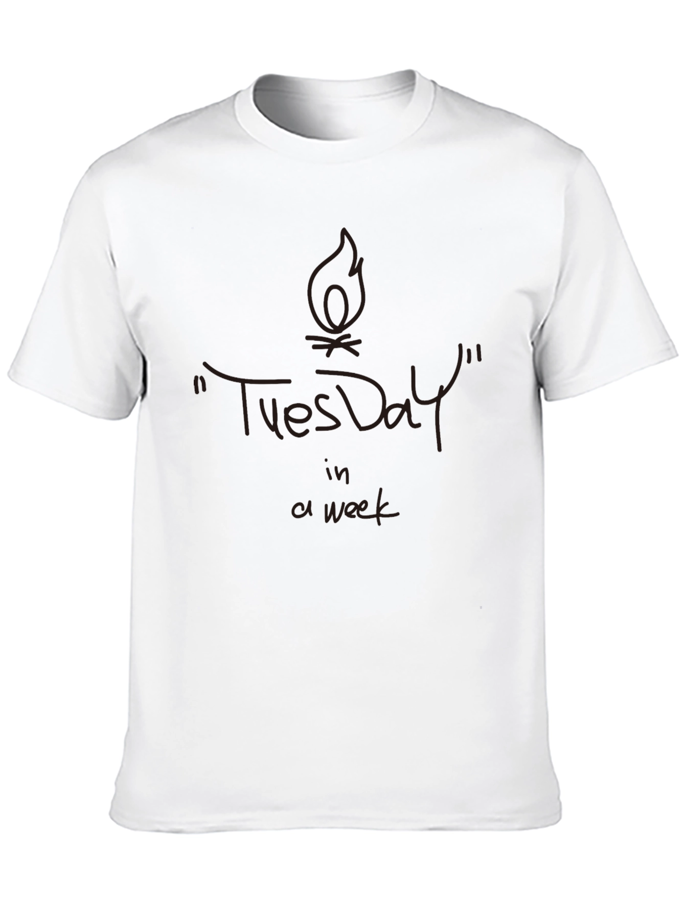 Tuesday Tee: Unique Graphic Print T-Shirt