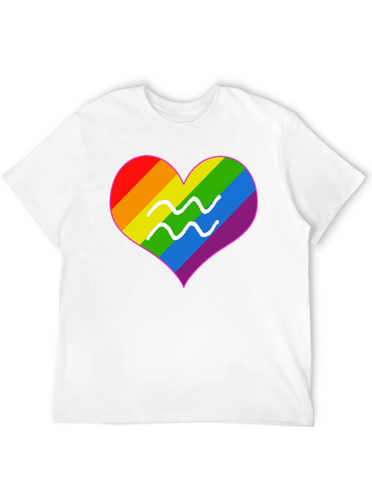 LGBT Aquarius Heart T-Shirt - Pride