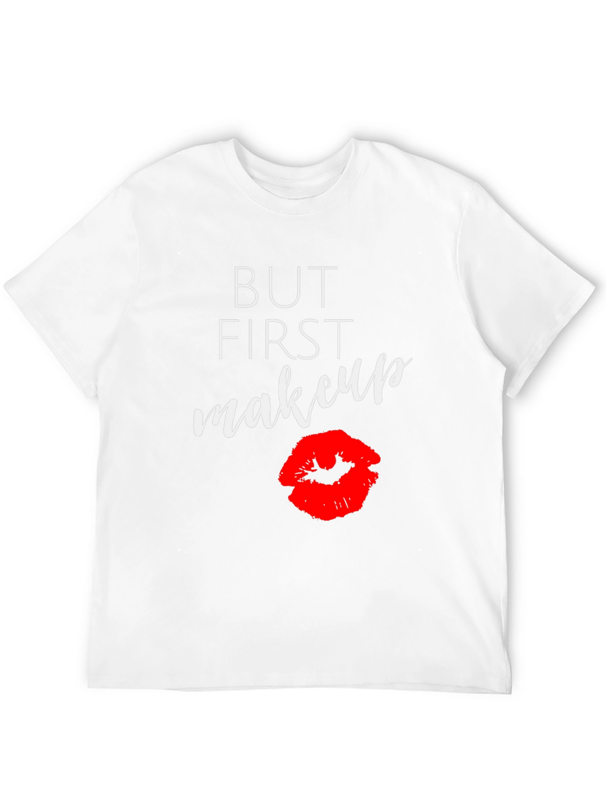 But First Makeup Graphic Tee - Black T-Shirt