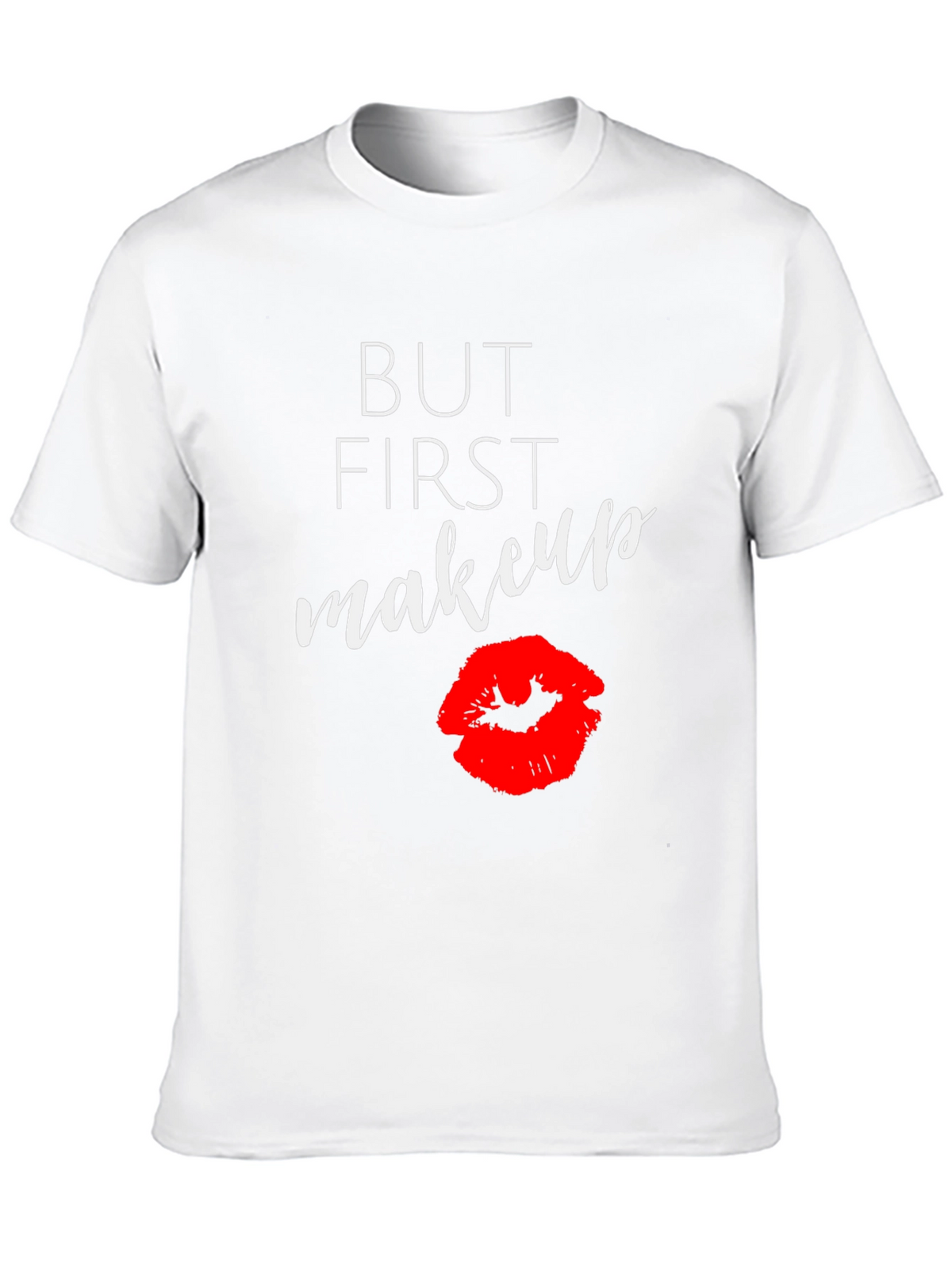 But First Makeup Graphic Tee - Black T-Shirt