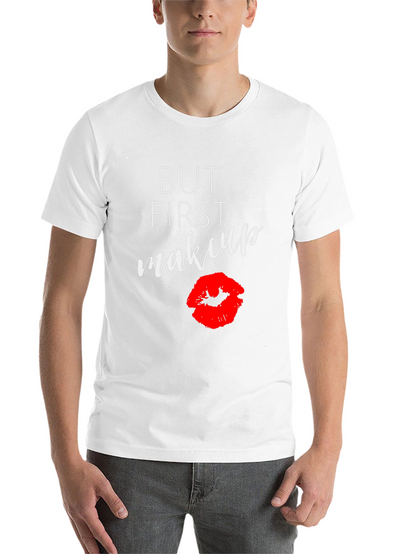 But First Makeup Graphic Tee - Black T-Shirt