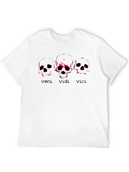 Veni Vidi Vici Skull Graphic Tee - Black