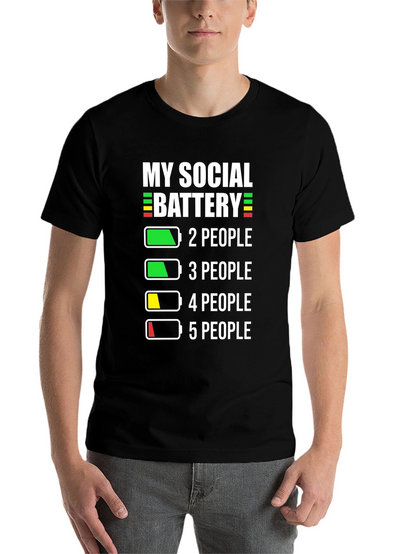 Social Battery Graphic T-Shirt