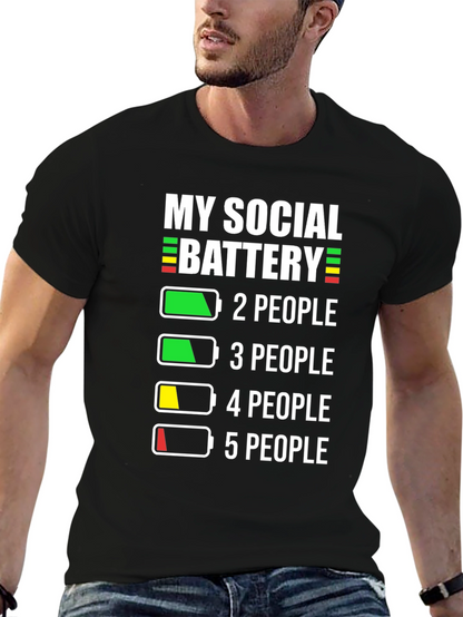 Social Battery Graphic T-Shirt