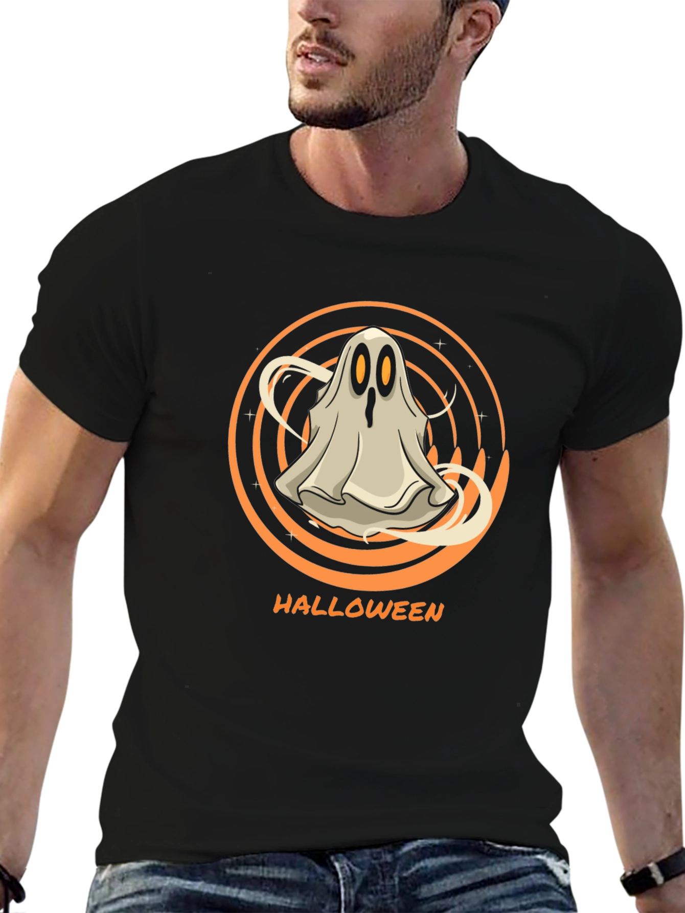 Halloween Ghost T-Shirt - Spooky Season Apparel
