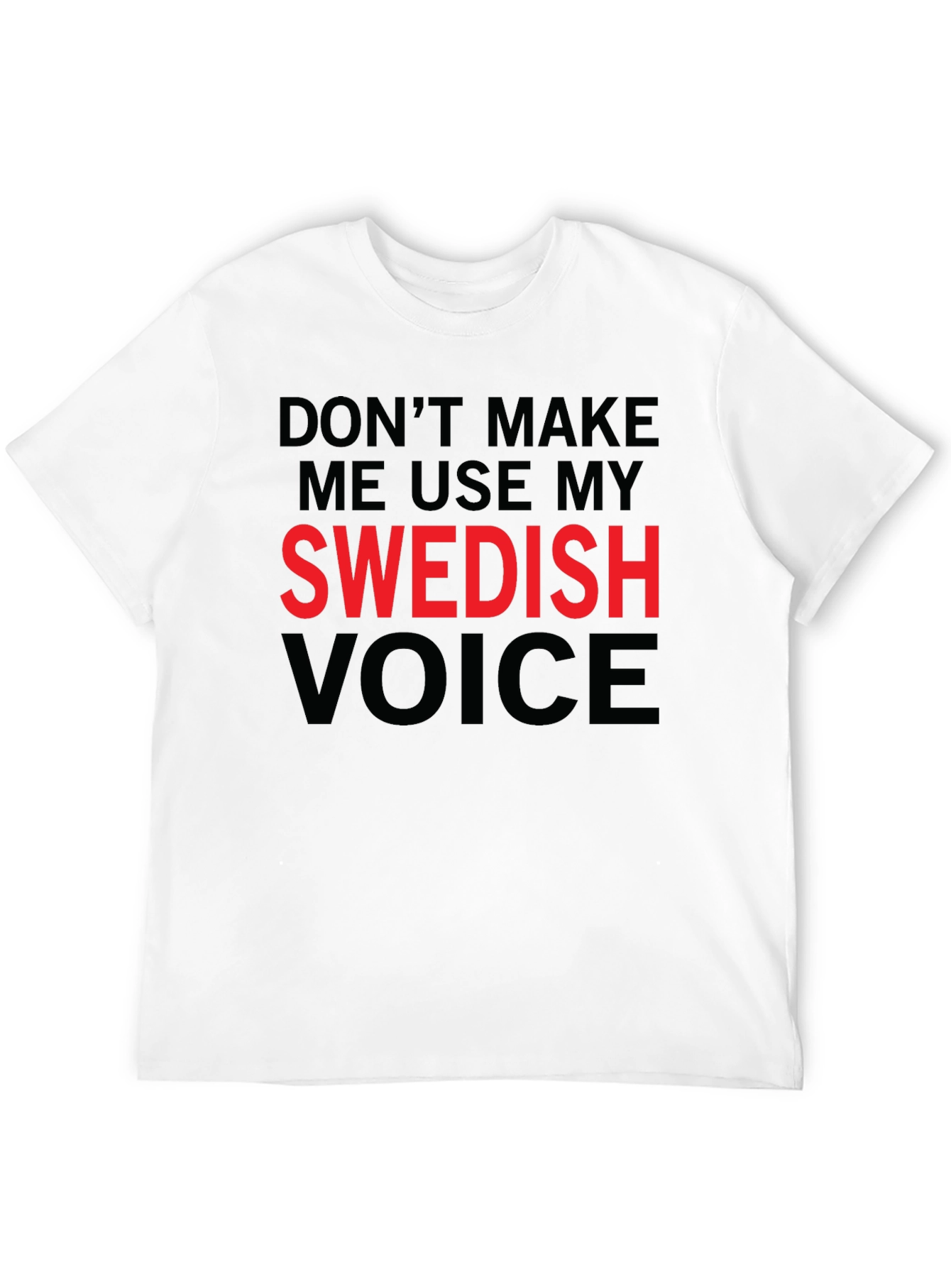 Swedish Voice Mens Black T-Shirt