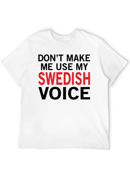 Swedish Voice Mens Black T-Shirt