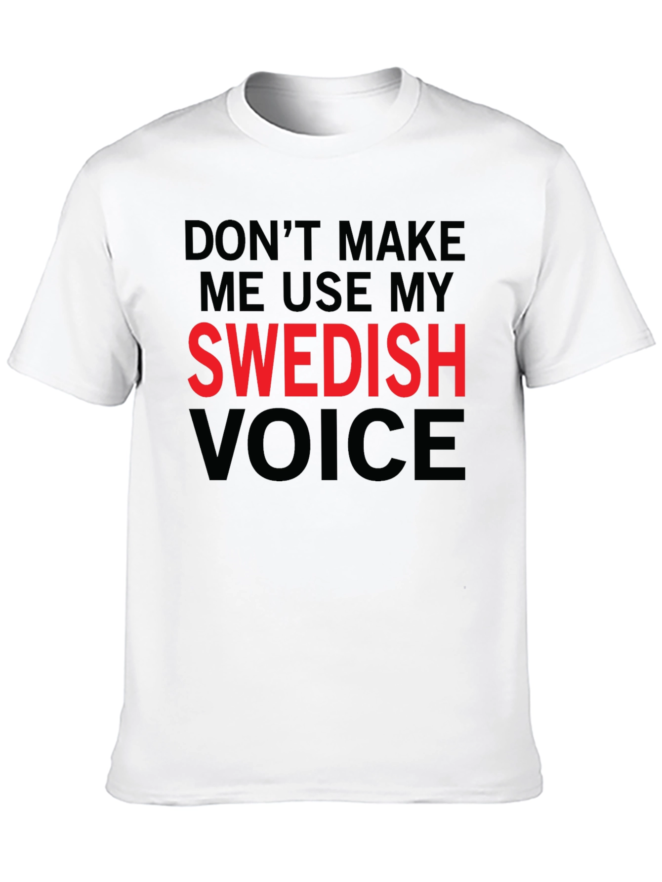 Swedish Voice Mens Black T-Shirt