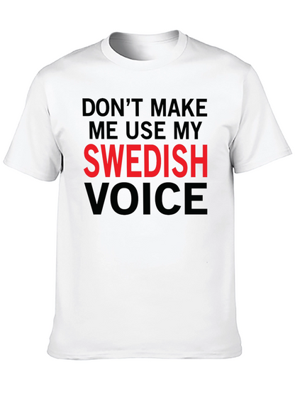 Swedish Voice Mens Black T-Shirt