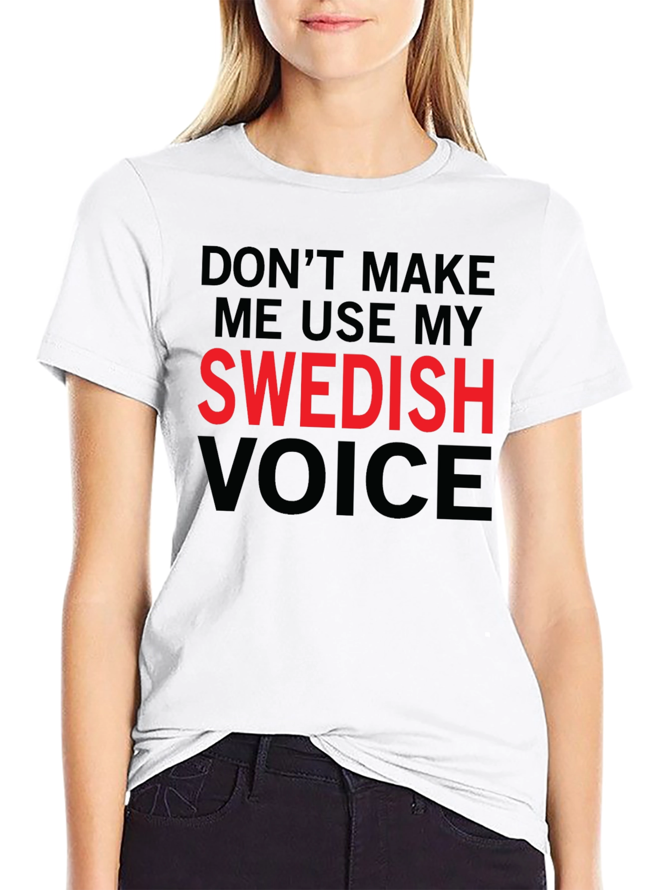 Swedish Voice Mens Black T-Shirt