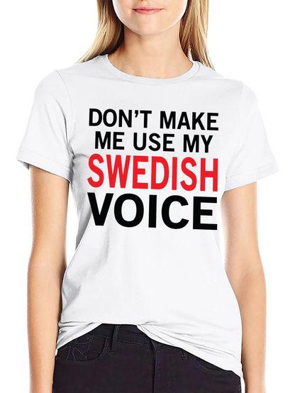 Swedish Voice Mens Black T-Shirt