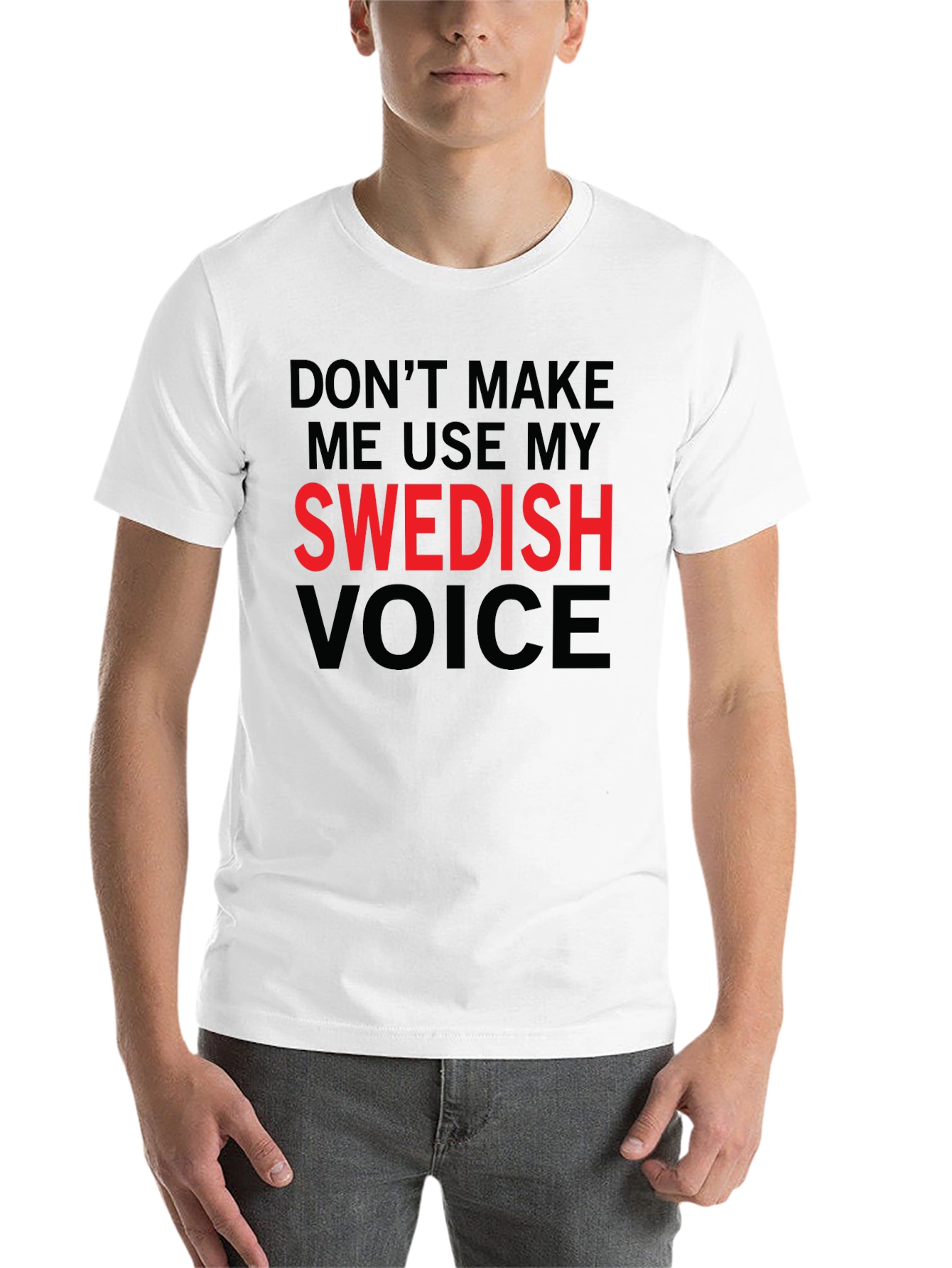 Swedish Voice Mens Black T-Shirt