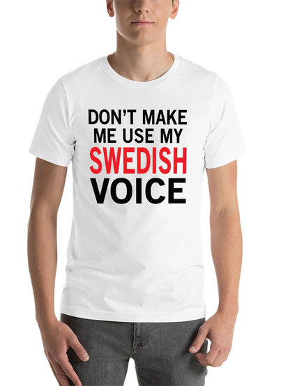 Swedish Voice Mens Black T-Shirt
