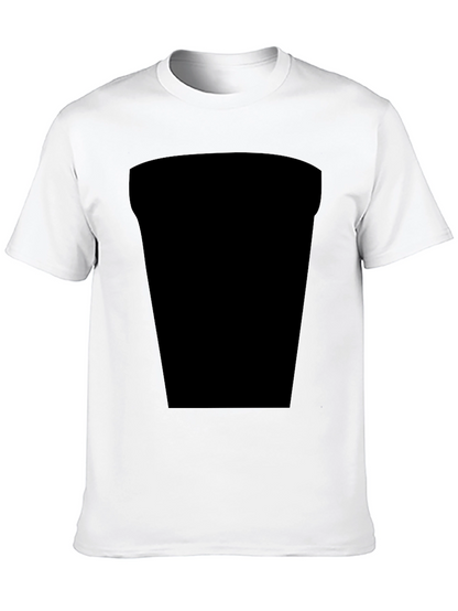 Black Casual Tee with Design Space