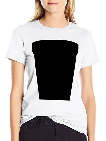 Black Casual Tee with Design Space