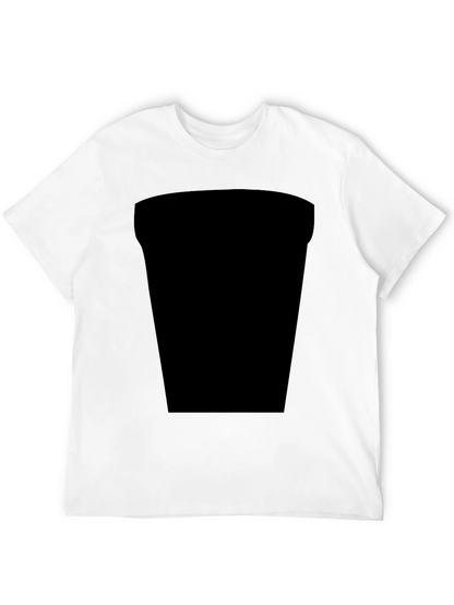 Black Casual Tee with Design Space