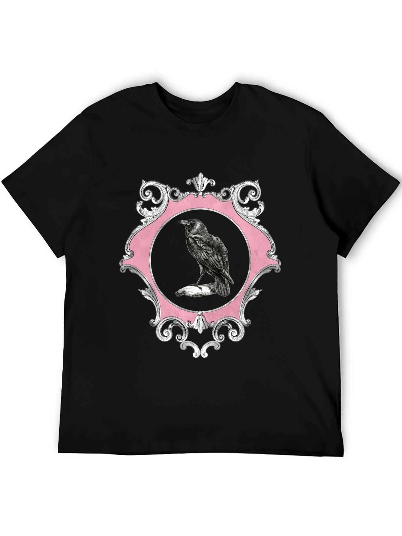 Raven Framed Graphic Tee - Mens Black T-Shirt