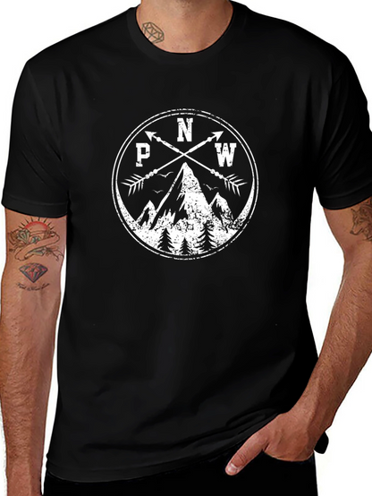PNW Mountain Arrow T-Shirt - Black