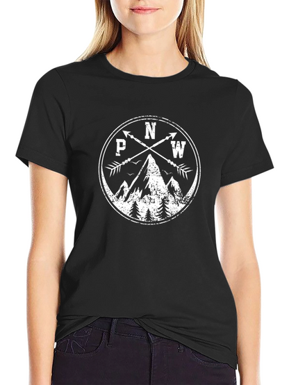 PNW Mountain Arrow T-Shirt - Black