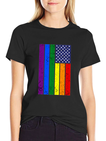 Rainbow Flag USA Pride T-Shirt