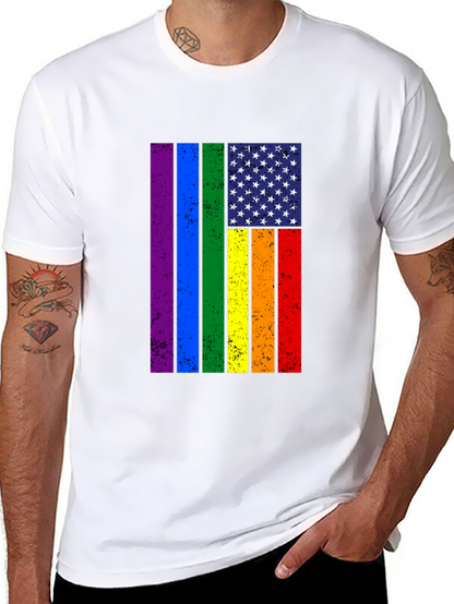 Rainbow Flag USA Pride T-Shirt