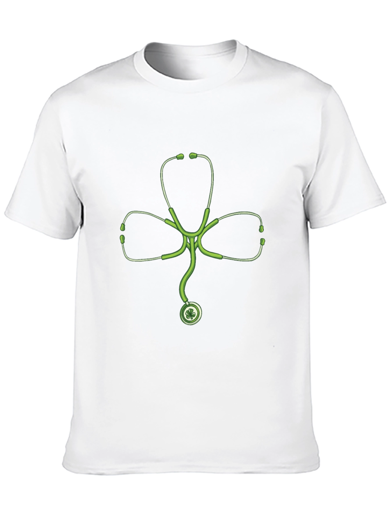 St Patricks Day Shamrock Stethoscope T-Shirt
