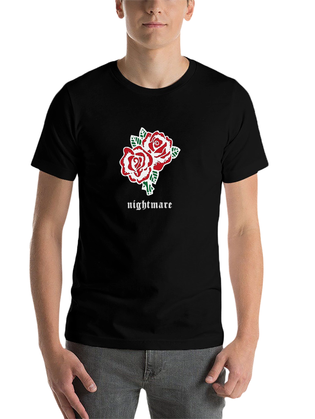 Nightmare Roses Graphic Tee - Black