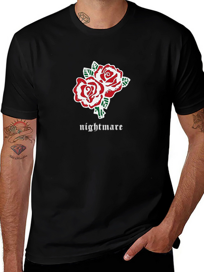 Nightmare Roses Graphic Tee - Black