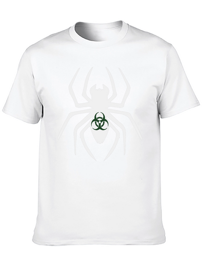 Biohazard Spider Graphic Tee - Black