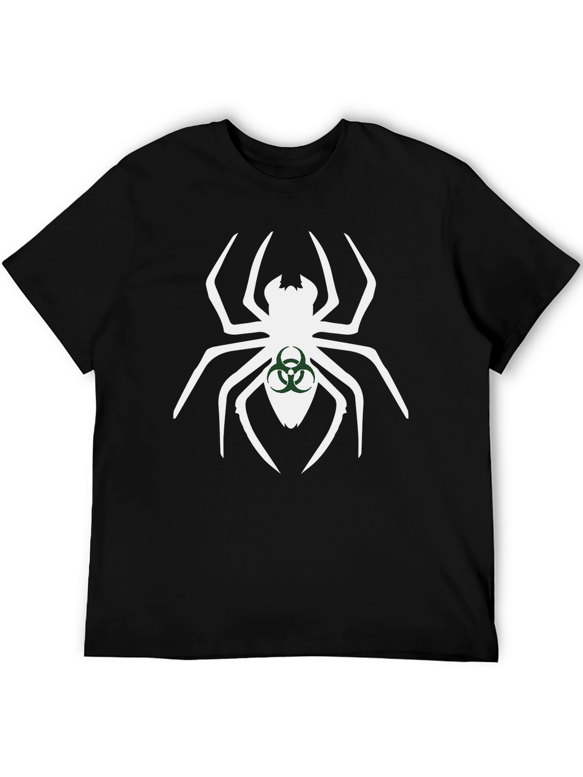 Biohazard Spider Graphic Tee - Black