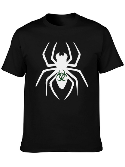 Biohazard Spider Graphic Tee - Black