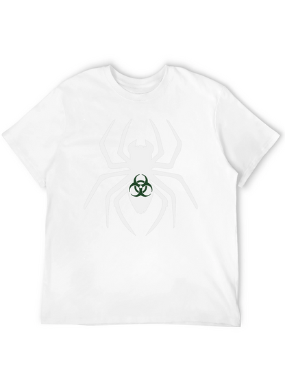 Biohazard Spider Graphic Tee - Black