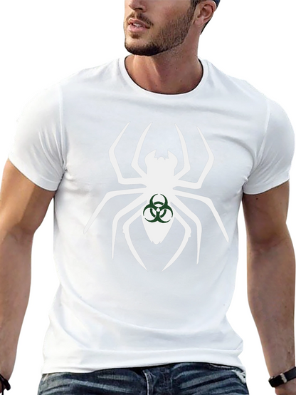 Biohazard Spider Graphic Tee - Black