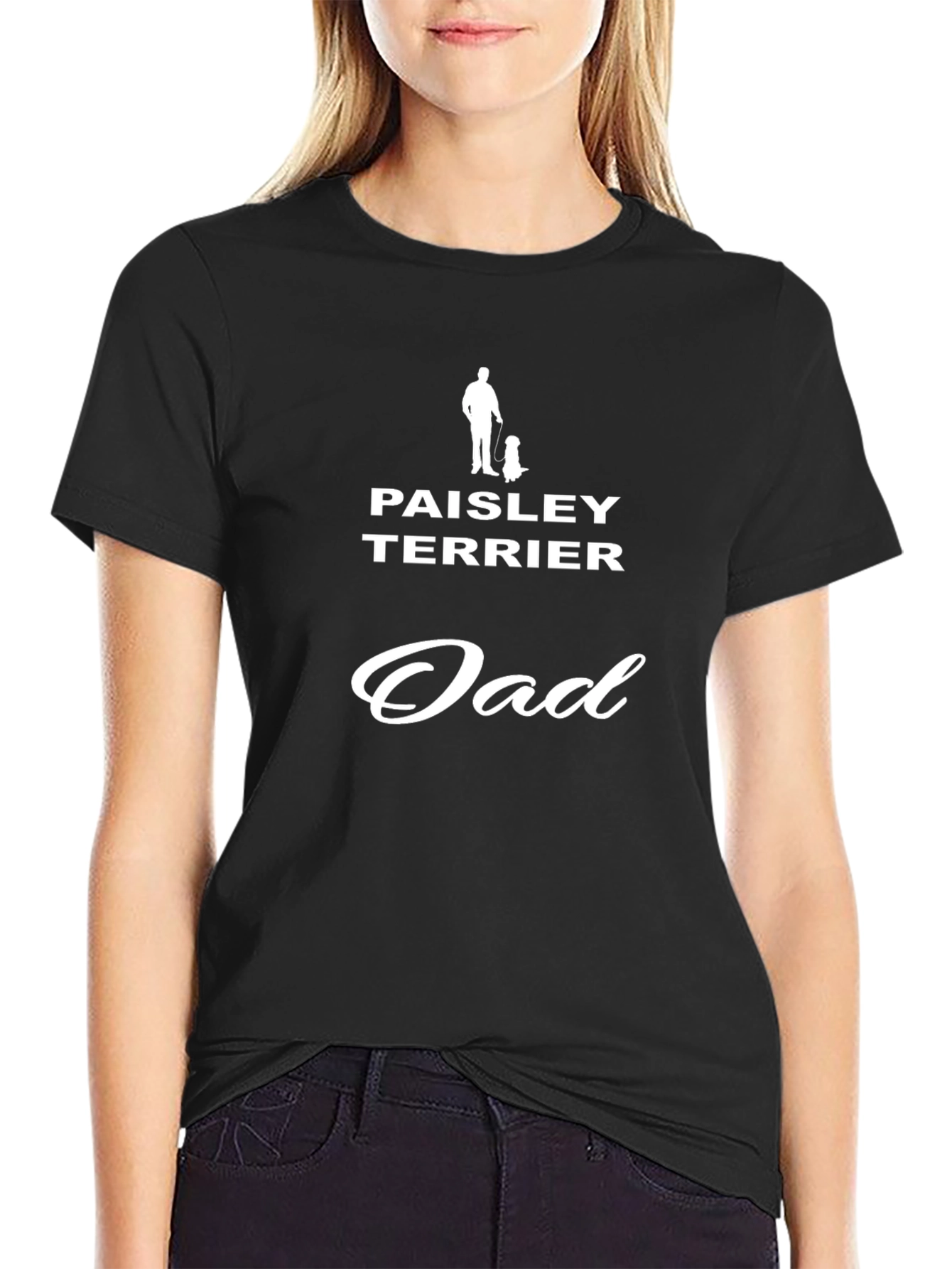 Paisley Terrier Dad Graphic Tee