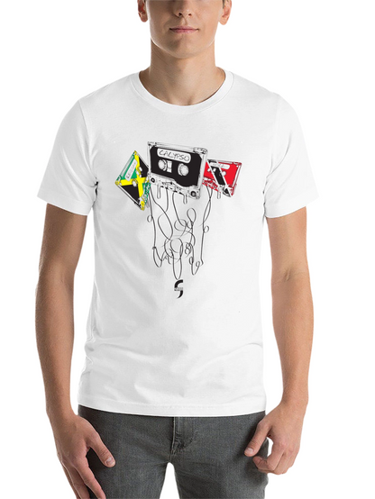 Reggae Music Cassette Tape Graphic Tee - Black
