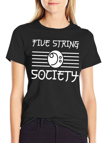 Five String Society Black T-Shirt