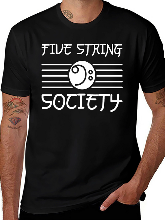 Five String Society Black T-Shirt