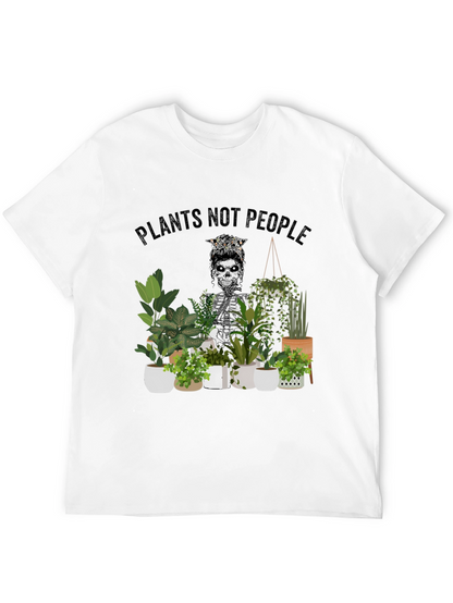 Plants Not People Skeleton Graphic Tee