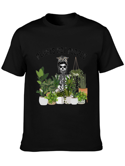 Plants Not People Skeleton Graphic Tee