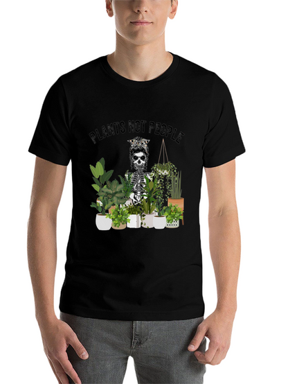 Plants Not People Skeleton Graphic Tee
