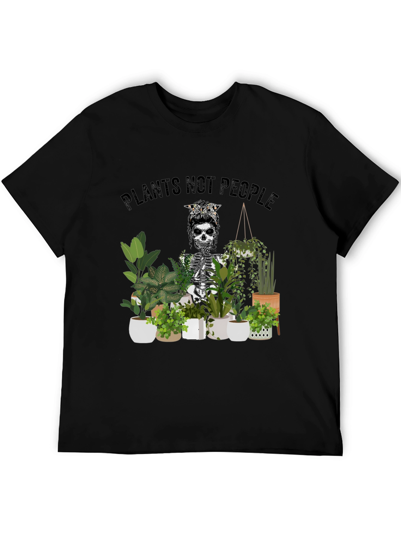 Plants Not People Skeleton Graphic Tee