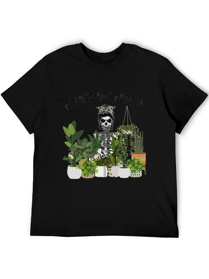 Plants Not People Skeleton Graphic Tee