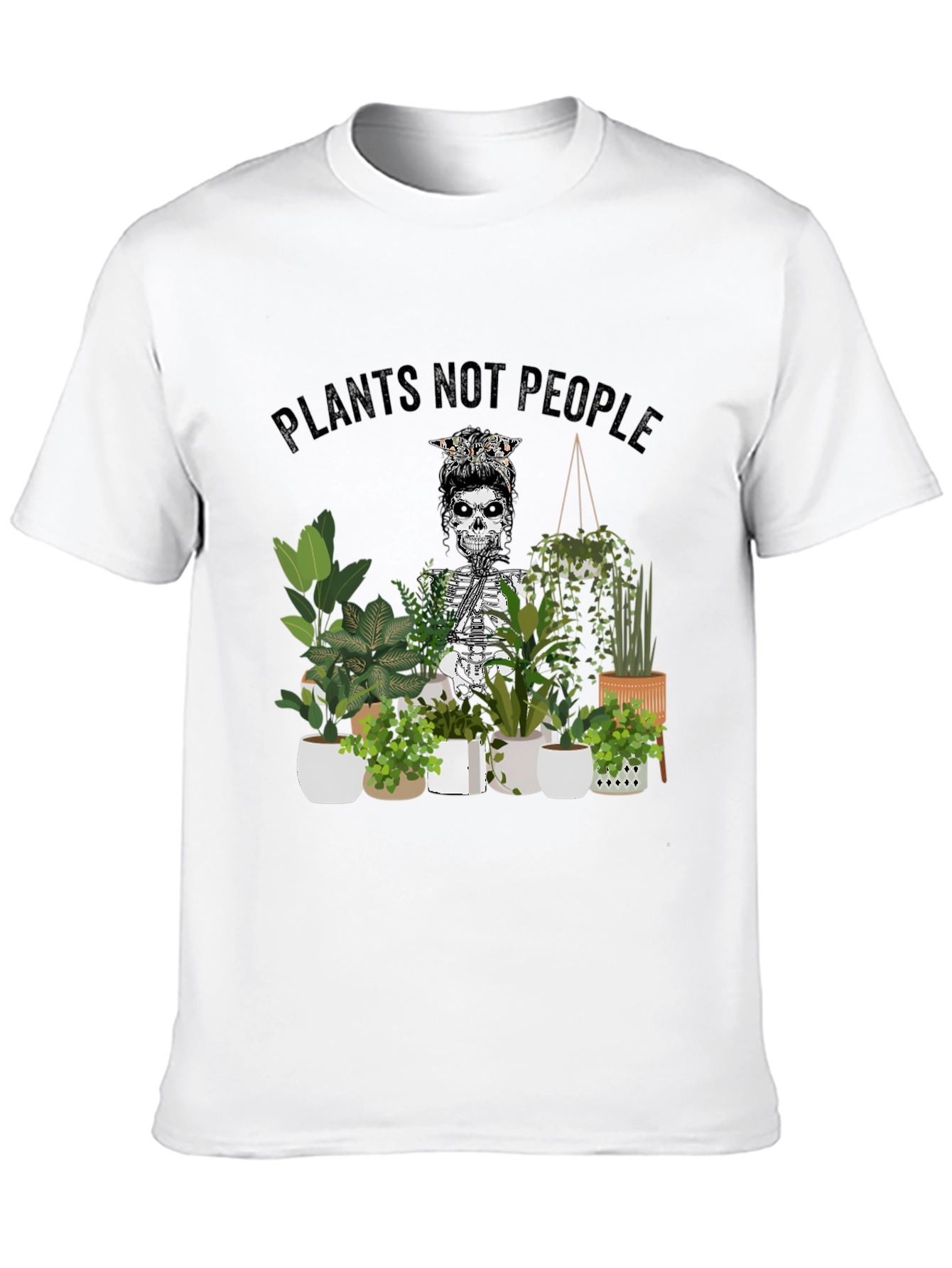 Plants Not People Skeleton Graphic Tee
