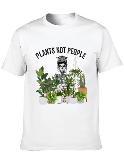 Plants Not People Skeleton Graphic Tee