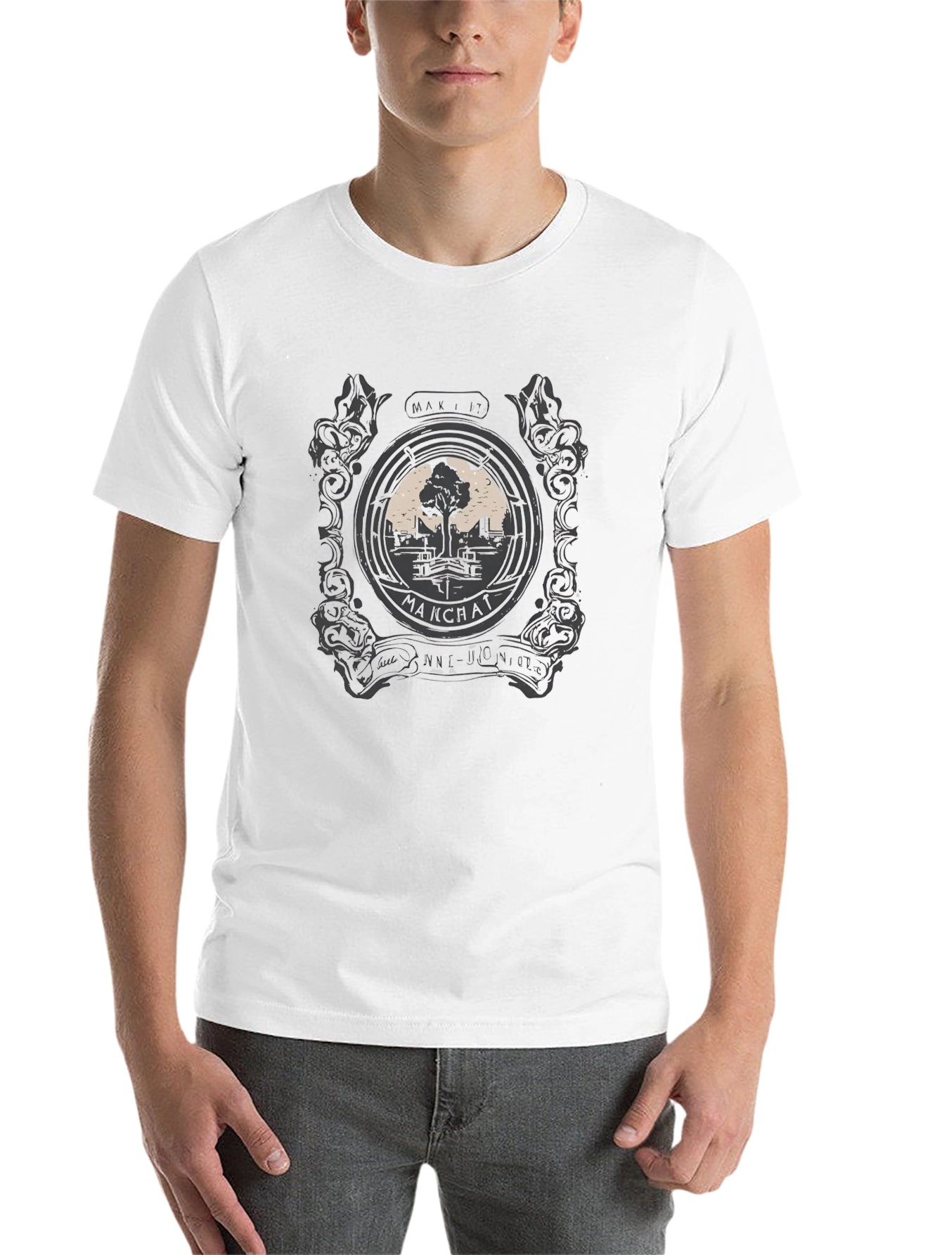 Makchat Tree Black Graphic Tee