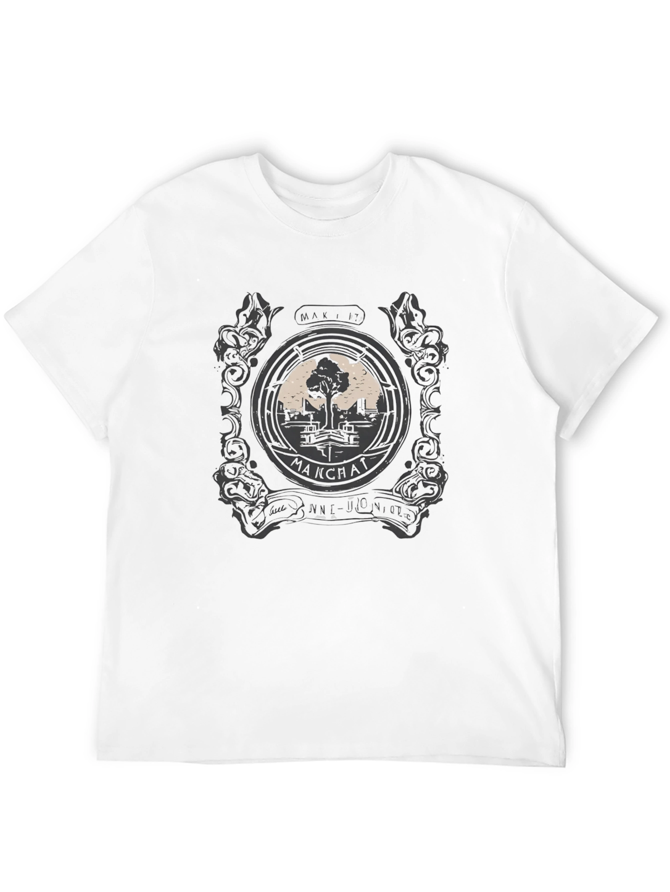 Makchat Tree Black Graphic Tee
