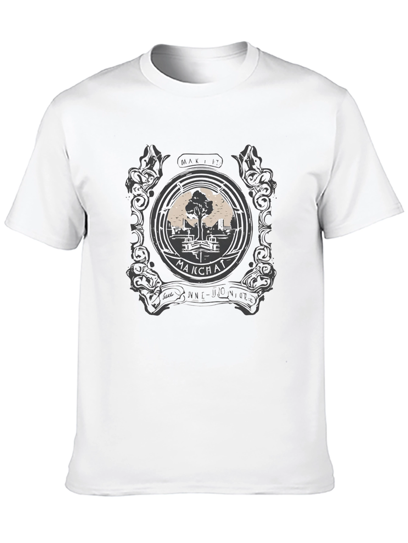 Makchat Tree Black Graphic Tee