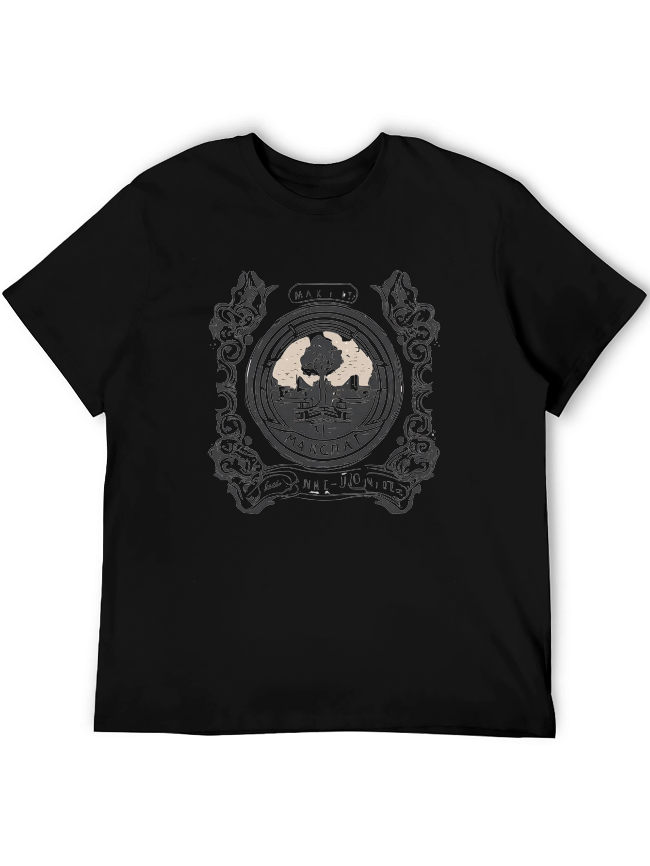 Makchat Tree Black Graphic Tee
