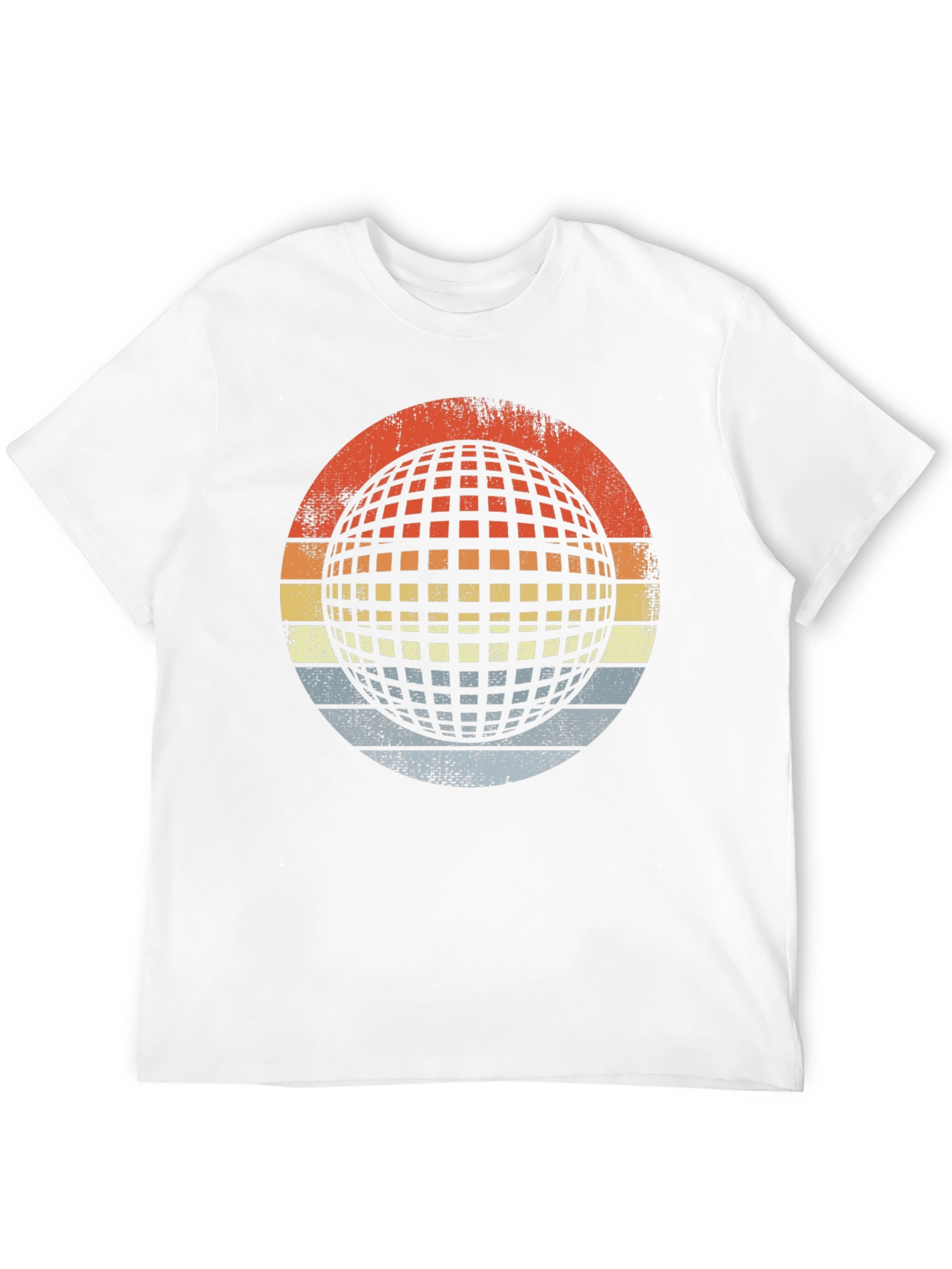 Retro Globe Graphic T-Shirt - Mens Black Tee