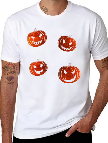 Halloween Pumpkin Face T-Shirt - Spooky Season